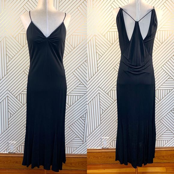 Yigal Azrouel Dresses & Skirts - Yigal Azrouel Black Strappy Slip Midi Dress
